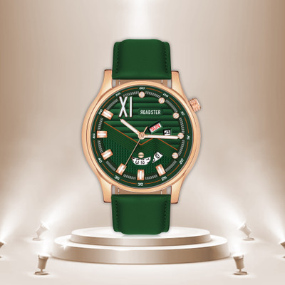 Roadster RD-10 Grn Day and Date Display Analog Watch  - For Men