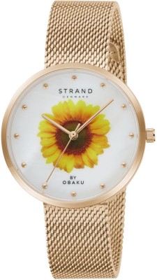 Strand By Obaku Sunflower Rose Sunflower Rose Analog Watch  - For Women