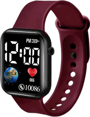 asep asep New Fashion Design Led Digital Waterproof Watch For Boys and Girls LED Square Fashion Watch For Boys and Girls Digital Watch  - For Boys & Girls