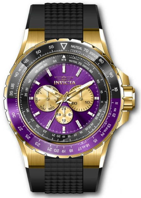 INVICTA 44613 silicone Aviator Multicolor Dial Analog Watch  - For Men