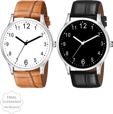 just like combo-leathers Slim Dial And Case Wrist Watch Analog Watch  - For Men
