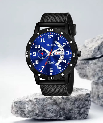 house of common 1905 day date Day and Date Functioning Black Avatar Leather Strap Quartz Operated Analog Watch Analog Watch  - For Men