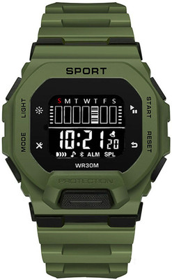 Brostin Brostin-2023 Silicone Strap Hybrid Multi Function Working Premium Quality LED Luminous Light Digital Watch  - For Men