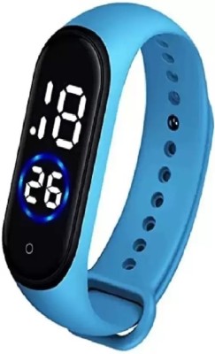 TAIFUN m4 band M4 Black Pack Of 1 White Numbered Touch Digital Watch  - For Boys & Girls