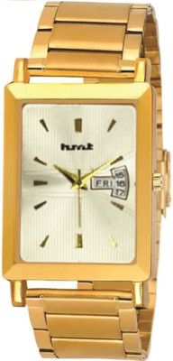 HMT DLX HMT DLX 9151 GOLD GOLD Exclusive Premium Gold Plated Dial GOLD Golden Chain Day & Date Functioning Analog Watch  - For Men