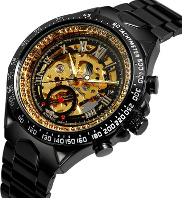 Khrist Effortless Elegance: Self-Winding Timepiece Assortment Auto Kinetics Classic Ease: Timepiece Portfolio Inside Revolving Gears Analog Watch  - For Men