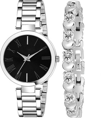 SHURAI Black_with_Gift_Bracelet Women & Girl Analog Watch  - For Girls