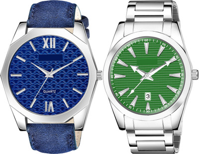 TVILLA Blue 3d embossed Dial MZ-LR86 Analog Watch  - For Men