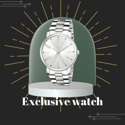 house of common New Stainless Steel Silver Dial Formal Watch Analog Watch  - For Men