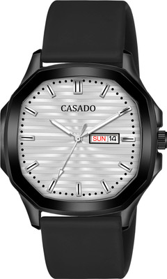 Casado Hexa Working Day & Date Series | Smart Watch Strap | 3D Cut Glass | Soft Silicon Hexa Working Day & Date Series | Smart Watch Strap | 3D Cut Glass | Soft Silicon Analog Watch  - For Men