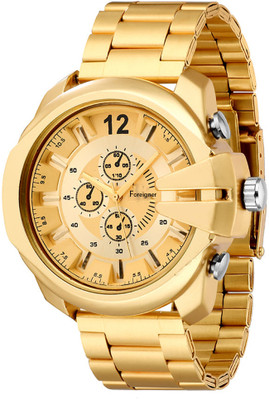 foreigner Golden Chain Watch For Men's Analog Watches Analog Watch  - For Boys