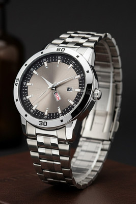 kairova KRM028_MA_2T-CSDOsilver Executive Look Men's Analog Wristwatch Two-Tone Leather Strap Analog Watch  - For Men