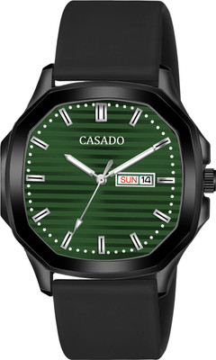 Casado Hexa Working Day & Date Series | Smart Watch Strap | 3D Cut Glass | Soft Silicon Hexa Working Day & Date Series | Smart Watch Strap | 3D Cut Glass | Soft Silicon Analog Watch  - For Men