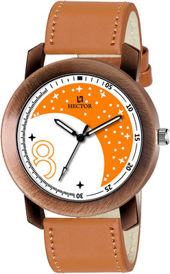 Hector HECTOR Multicolor Orange Moon Analog Watch For Men OE-HC02 Analog Watch  - For Men