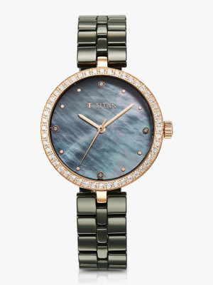 Titan Purple Ceramic Analog Watch  - For Women