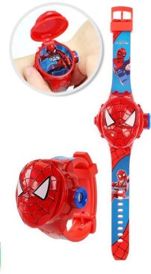 GLENVIT-X S-1 Kids Edition Spiderman 3D Watch With 6 images Projector Digital Watch  - For Boys