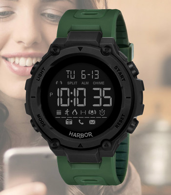 Harbor 2026G_Green Green Water & Shock Resistant Sports Digital Watch f Digital Watch - For Men