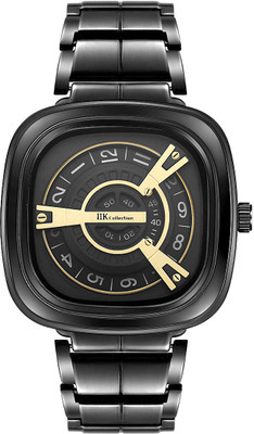 IIK Collection Time & Date Series Push Button Lock Durable Watch for Boys IIK Collection Watches for Men Date and Time Round Dial Analogue Men Watch Analog Watch  - For Boys