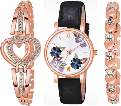 MAHAKAPI Festive Season Special Combo Of 3 Accessory Festive Season Special Combo Of 3 Accessory Analog Watch  - For Girls