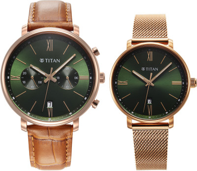 Titan Titan Modern Bandhan 6_9400794207WZ03P Titan Modern Bandhan 6 Analog Watch  - For Couple