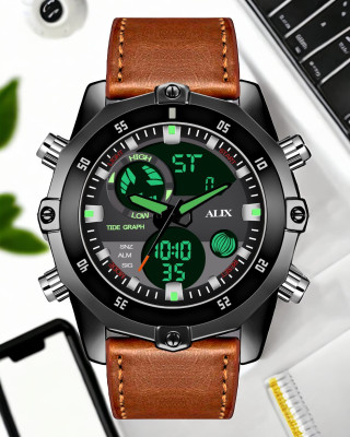 Alix ALX 3032 BLK Analog-Digital Watch  - For Boys