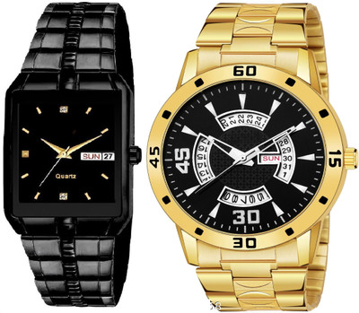 Caihong Black-Case-Gold-21 Analog Watch  - For Men