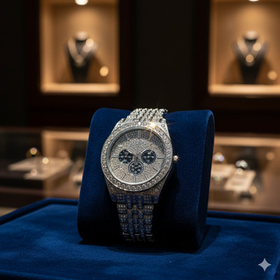 AMSSTYLE R888 High-End Diamond Look Analog Wristwatch Analog Watch  - For Men & Women