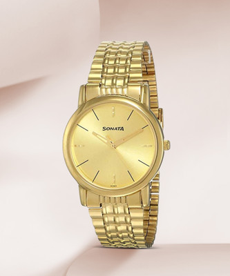 SONATA Chain StrapNJ7987YM06Sonata Analog Watch  - For Men