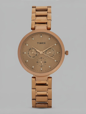 TIMEX Rose Gold Dial Analog Watch  - For Women