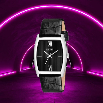 Reboot REBOOT 111 SLIM INVINCIBLE PLUS BLACK DIAL WATCH Exclusive 111 Slim Invincible Plus Black Dial Watch Analog Watch  - For Men & Women