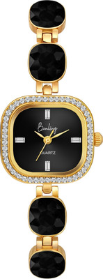 Benling Noir Gold Women's Quartz Watch with Gold Bracelet and Crystal Accents Noir Gold Women's Quartz Watch with Gold Bracelet and Crystal Accents Analog Watch  - For Women