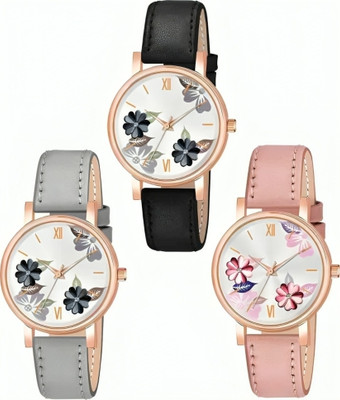 dmash Ethnic Flower Design Analog Watch Attractive Ethnic Flower Design Analog Watch Analog Watch  - For Women