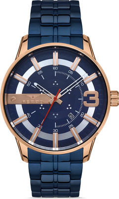 Ferro F11200A-T Benardi Quartz Blue Round Dial Analog Watch  - For Men
