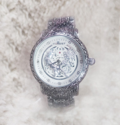 Om Collection Skeleton Round Skeleton Mens Luxury Analog Watch  - For Men
