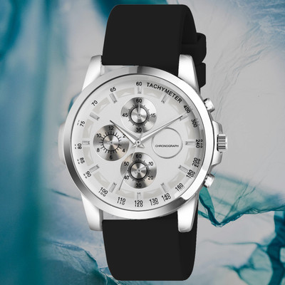 Diaggro D_TS09_BlackBelt_SilverDila_42 Clean and classic men’s watches with a modern twist Analog Watch  - For Men