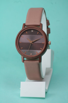 VIRAKTI Attractive Soild Designer Colorful Round Case Dial Genuine Leather Belt Attractive Soild Designer Colorful Round Case Dial Genuine Leather Belt Analog Watch  - For Girls