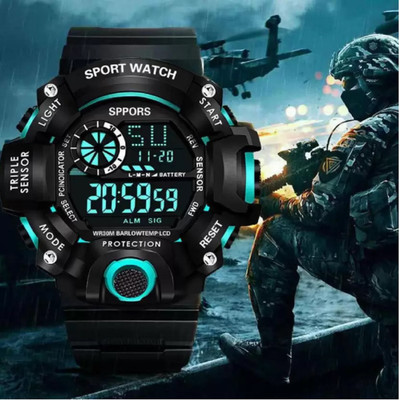 selloria KIDS-S-G-SPORT LOOK BAND SHOCK CHRONOGRAPH RESISTANCE LUMINOUS Digital Watch  - For Boys