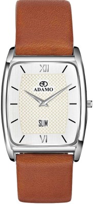 ADAMO ADAMO Designer White Dial Men's & Boy's Slim Analog Watch  - For Men