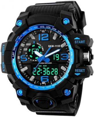 otage Dual Time Dial Sports 1155 Blue S-Shock Analog-Digital Watch  - For Men