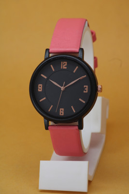 BHAKTVATSAL High Quality Numeric Round Dial With Genuine Leather Belt High Quality Numeric Round Dial With Genuine Leather Belt Analog Watch  - For Girls