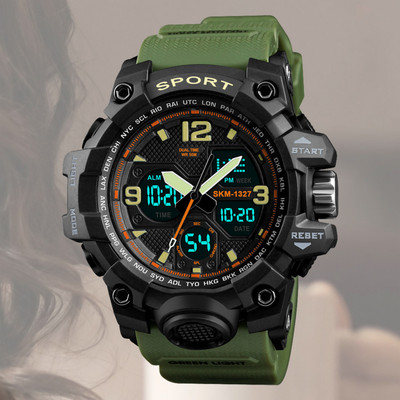 Harbor 1327 Green Adventure-ready – the 1327 green sports watch for men Analog-Digital Watch  - For Men