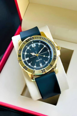 Calf & Co. Calf_Gold_Black Analog Watch  - For Men