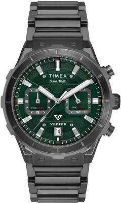 TIMEX TWEG24802 Green Round Dial Chronograph Quartz Analog Watch  - For Men