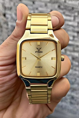 FNB RD-9104 Elegant Series Square Analog Quartz For Men/Boys Analog Watch  - For Men