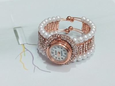 Aaruhi Creation Diamond Watch chain Bracelet for Women and Girls Analog Watch  - For Women