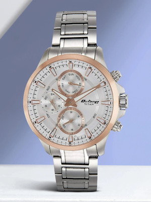 Titan NP90104KM03 Octane White Dial Quartz Multifunction Stainless Steel Strap watch Analog Watch  - For Men