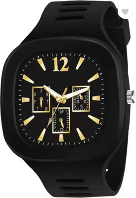 Miss Perfect Stylish Square Dial Smooth Silicon Strap Analog Watch for boys Analog Watch  - For Men