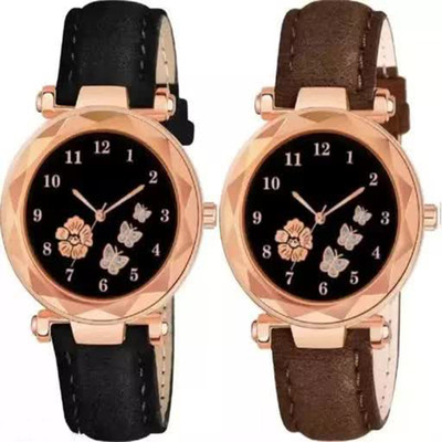 Endeavour New Trending Latest Watch With 2 Pic Combo Offer Leather Belt Analog Watch  - For Women