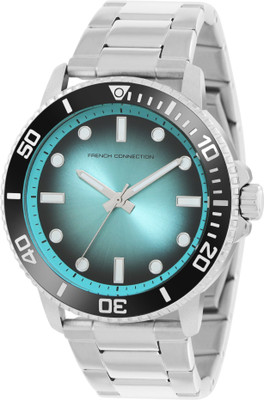 French Connection Eclipse I 3 Hands Sunray Dial Mineral Glass Analog Watch  - For Men