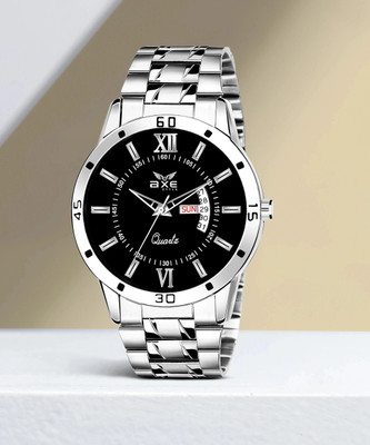 AXE Style XDD-7039 XDD-7039 Branded/Brand Day&Date Black Steel Chain Water Resistant Watch For Men Analog Watch  - For Men